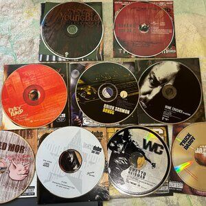Lot of 9 Hip Hop Rap CD's YoungBloodZ Petey Pablo Erick Sermon Bone Crusher Fiel